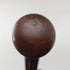 Antique Brown and Tan Marquetry Rondelle Handle Walking Stick 88cm
